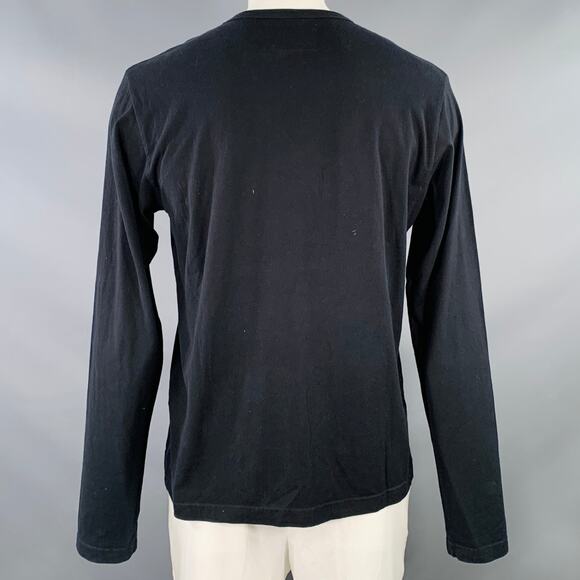 Size  XL Black Yellow Graphic Print Cotton Crew Neck Pullover - Picture 4 of 6